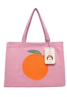 Torebki damskie - Fritzi aus Preussen Fritzi x Frida Kahlo Easy01 Canvas Oranges Shopper damskie, Canvas Oranges - miniaturka - grafika 1