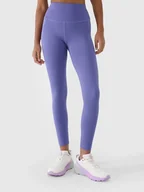 Spodnie sportowe damskie - 4F Legginsy funkcyjne w kolorze fioletowym - miniaturka - grafika 1