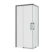 Kabiny prysznicowe - Kabina prysznicowa prostokątna Remix 100 x 80 x 195 cm chrom Sensea - miniaturka - grafika 1