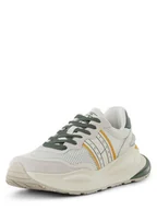 Trampki męskie - Tommy Jeans Tenisówki z dodatkiem skóry Mężczyźni Tekstylia biały|zielony jednolity, 44 - miniaturka - grafika 1