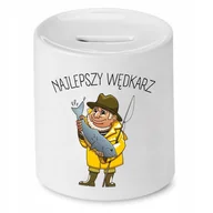 Skarbonki - SKARBONKA DLA WĘDKARZA NAJLEPSZY WĘDKARZ PREZENT z Nadrukiem ze Zdjęciem - miniaturka - grafika 1