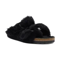 Kapcie damskie - Birkenstock Skórzane obuwie domowe Arizona BB - miniaturka - grafika 1