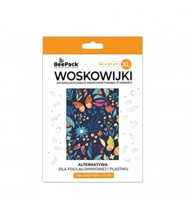 Woskowijka do przechowywania żywności, NOCNY LAS, rozmiar XL (44x44cm), BeePack - Folia, papier śniadaniowy, serwetki - miniaturka - grafika 1