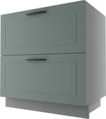 Meble kuchenne - Bergamo Szafka Dolna D2E/80/1Wew_Hettich Miętowy Mat - miniaturka - grafika 1