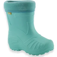 Buty dla dziewczynek - Lekkie ocieplane kalosze dla dziewczynki Befado 162P/X109 Miętowe - miniaturka - grafika 1