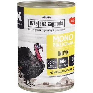 WIEJSKA ZAGRODA Karma mokra dla kociąt monoproteinowa z indykiem 400g - Mokra karma dla kotów WIEJSKA ZAGRODA Karma mokra dla kociąt monoproteinowa z indykiem 400g - Mokra karma dla kotów - miniaturka - grafika 2