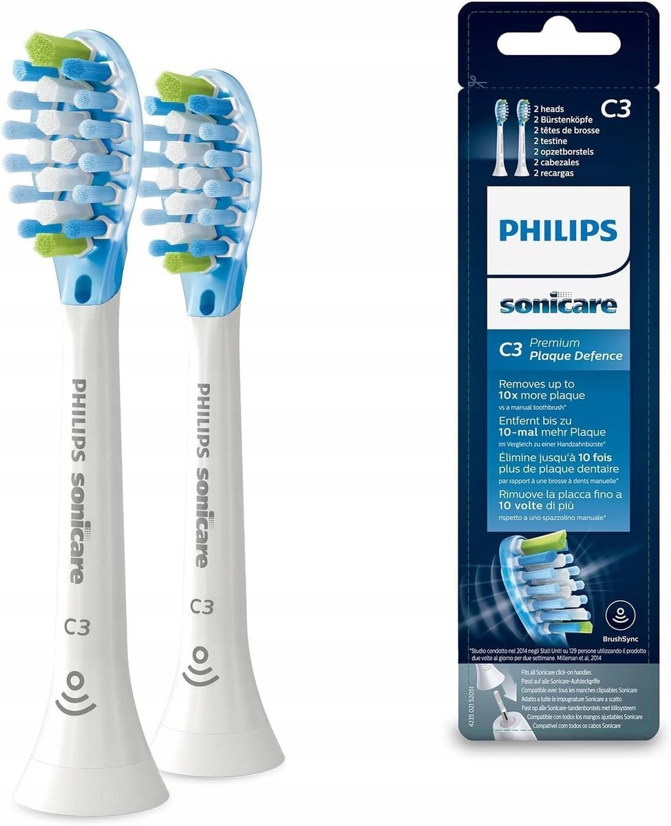 2szt końcówki Philips Główki Plaque Defence Sonicare C3 Premium