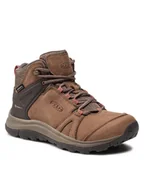 Kozaki damskie - Keen Trekkingi Terradora II Leather Mid Wp 1023728 Brązowy - miniaturka - grafika 1