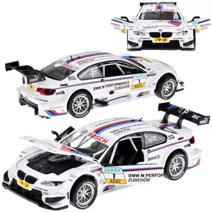 Auto metalowe sportowe BMW M3 DTM skala 1:32 samochodzik dźwięk światło - Samochody i pojazdy dla dzieci - miniaturka - grafika 1