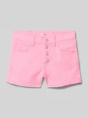 Spodnie i spodenki dla dziewczynek - Szorty o kroju regular fit z elastycznym pasem - miniaturka - grafika 1