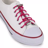 Akcesoria obuwnicze - Sznurówki bez wiązania gumowe różowe - miniaturka - grafika 1