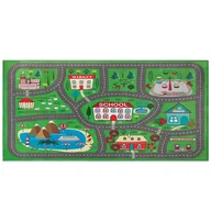 Dywany - Beliani Dywan dziecięcy nadruk z miastem 80 x 150 cm TUTAK - miniaturka - grafika 1