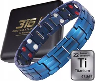 Bransolety męskie - GRUBA TYTANOWA ZDROWOTNA BRANSOLETA MĘSKA MAGNETYCZNA MOCNA CZYSTY TYTAN - miniaturka - grafika 1