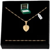 Biżuteria dla dzieci - Złoty Łańcuszek 925 + Medalik Prezent Na Komunię Chrzest + Grawer Gratis - miniaturka - grafika 1