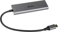 Huby USB - AKASA Hub USB-C 4x port USB 3.0, Aluminium - miniaturka - grafika 1