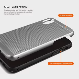Obliq Slim Meta - Etui iPhone Xs / X (Satin Silver) - Etui i futerały do telefonów - miniaturka - grafika 3