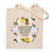 Torby i wózki na zakupy - Torba Shopper Beż BRIDGERTONOWIE Serial Dla Fanki BRIDGERTON WIELE WZORÓW - miniaturka - grafika 1