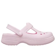 Klapki i japonki damskie - Klapki Crocs Classic Mary Jane Clog 210615-6ZW - różowe - miniaturka - grafika 1
