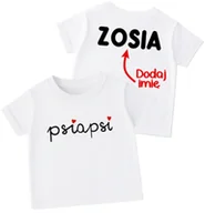 Koszulki dla dziewczynek - Koszulka dla przyjaciółki psiapsi z imieniem na plecach - miniaturka - grafika 1