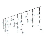 Oświetlenie świąteczne - Lampki zewnętrzne kurtyna sople 490 LED zimny biały - miniaturka - grafika 1