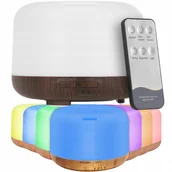 Nawilżacze powietrza - Nawilżacz Powietrza Dyfuzor Zapachowy Lampka Nocna Aromaterapia Timer Pilot - miniaturka - grafika 1