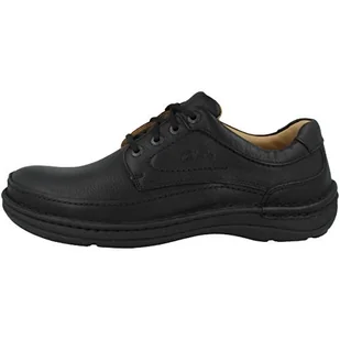 Clarks Męska natura trzy Derbys, Black Black Leather - 40 EU - Moda i Uroda OUTLET - miniaturka - grafika 1