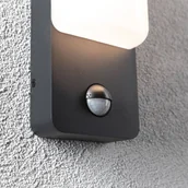 Lampy ogrodowe - Paulmann LED zewnętrzna lampa ścienna Bonnie, aluminium, czujnik 2200/3000 - miniaturka - grafika 1