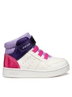 Buty dla dziewczynek - Geox Sneakersy B Eclyper B465MA 0BCBN C1030 M Biały - miniaturka - grafika 1