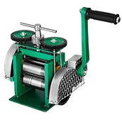 Laminatory - VEVOR Maszyna do laminowania kombinowanego, Laminator Biżuteria 85 mm Szerokość Trwała Rolka Laminator Ręczny Narzędzie do robienia tabletów DIY Regulowany otwór 0-5 mm (120 x 55 mm) - miniaturka - grafika 1