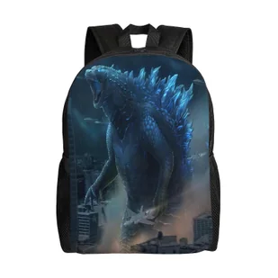 a451 Plecak Godzilla dla dzieci chłopców dziewcząt, torba szkolna o dużej pojemności z regulowanymi paskami, lekki plecak, wodoodporny bqdt451 - Torebki damskie - miniaturka - grafika 1