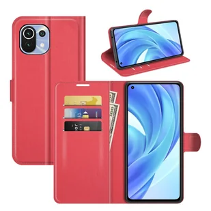 Pokrowiec König Design kompatybilny z etui na telefon komórkowy Xiaomi Mi 11 Lite ze skóry syntetycznej - Etui na telefon komórkowy czerwone - Etui i futerały do telefonów - miniaturka - grafika 1