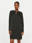 Sukienki - Calvin Klein Sukienka codzienna Lw Shiny K20K207995 Czarny Regular Fit - miniaturka - grafika 1