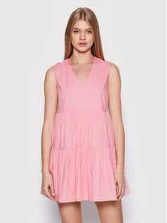 Sukienki - Glamorous Sukienka codzienna CA0297 Różowy Regular Fit - grafika 1