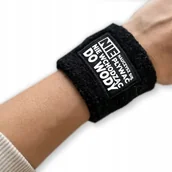 Etui i futerały do telefonów - OPASKA Sportowa Czarna WRISTBAND Motywacyjne WZORY - miniaturka - grafika 1