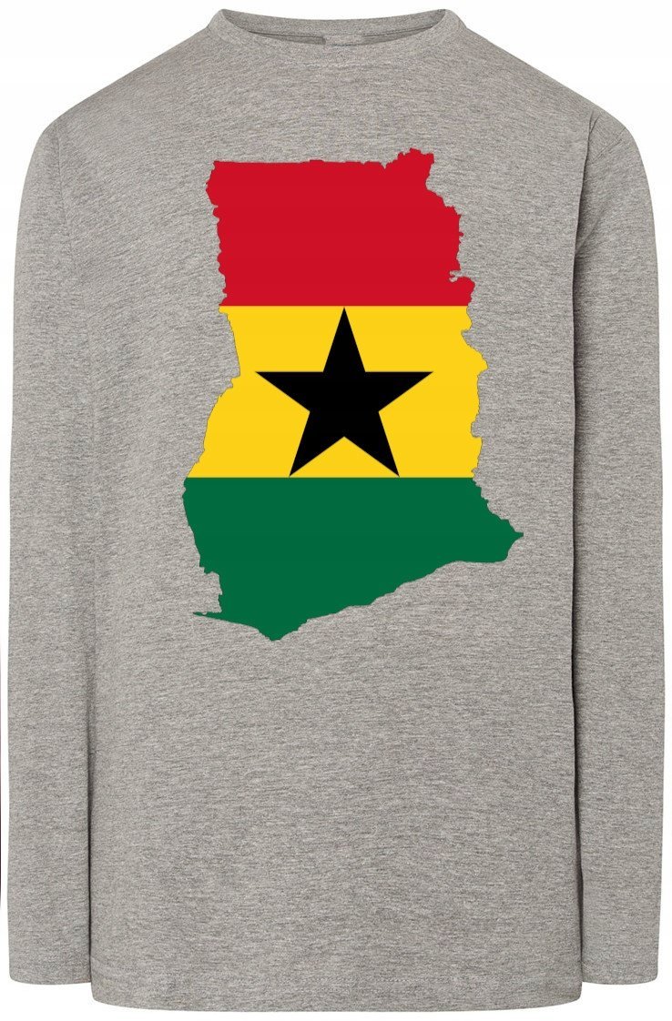 Ghana Flaga Męska Bluza Longsleeve Rozm.XL