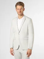 Garnitury - Finshley & Harding London Męska marynarka od garnituru modułowego Mężczyźni Slim Fit Dżersej zielony jednolity, 98 - miniaturka - grafika 1