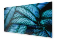 Dekoracje domu - Panel kuchenny HOMEPRINT Zielone liście tropikalne 125x50 cm - miniaturka - grafika 1