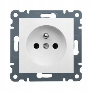 LUMENIX Gniazdko elektryczne do ramki Bianka 230V 16A pojedyncze z uziemieniem  Białe GN-BIANKA-61 - Gniazdka elektryczne - miniaturka - grafika 1
