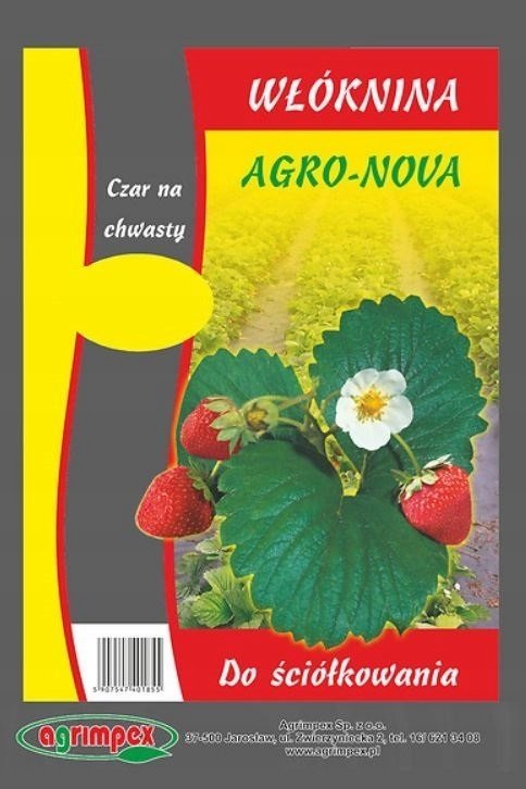 Agrimpex Agrowłóknina ściółkująca AGRO-NOVA czarna 3,2x5m UV na chwasty ogród krzewy