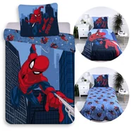 MARVEL SpiderMan Granatowa DWUSTRONNA, bawełniana pościel dziecięca na zamek, 100% BAWEŁNA 160x200cm+70x80cm OEKO-TEX