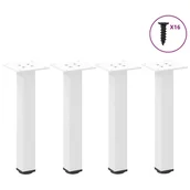 Zawiasy, okucia i inne akcesoria - Nogi do stolika kawowego 4 szt. Białe 30-32 cm Stal vidaXL - miniaturka - grafika 1