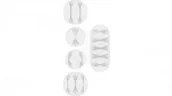 Kable komputerowe i do monitorów - Goobay Cable management set 70681 White 70681 - miniaturka - grafika 1