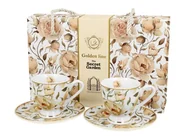 Filiżanki - Zestaw 2 filiżanek espresso English Roses White 90 ml - miniaturka - grafika 1