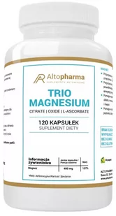 Altopharma, Trio Magnesium Complex 400mg, 120 Kaps. - Witaminy i minerały - miniaturka - grafika 1