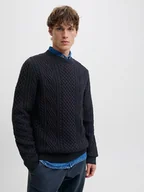 Swetry męskie - Jack & Jones Sweter w kolorze granatowym - miniaturka - grafika 1