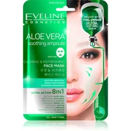 Maseczki do twarzy - Eveline ALOE VERA Soothing Ampoule Sheet Mask - Łagodząco-odświeżająca koreańska maska w płacie EVEAKWPL - miniaturka - grafika 1