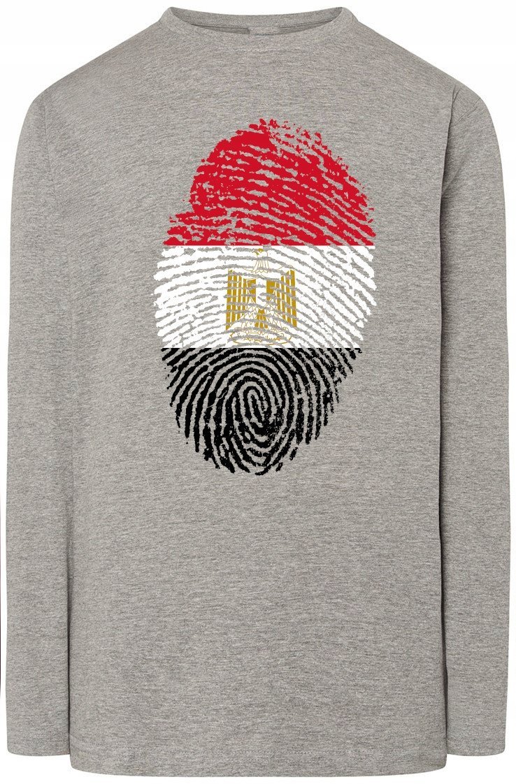 Egipt Odcisk Palca Flaga Longsleeve Rozm.S