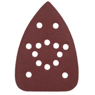 Materiały ścierne - Papier ścierny do szlifierki delta, 140 x 140 x 93 mm, gr.40, 5 szt. do DED7062 DEDRA - miniaturka - grafika 1