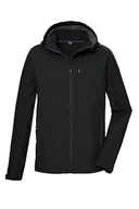 Kurtki męskie - killtec Męska kurtka softshellowa/kurtka outdoorowa z kapturem KOS 103 MN SFTSHLL JCKT, czarna, XL, 42814-000 - miniaturka - grafika 1
