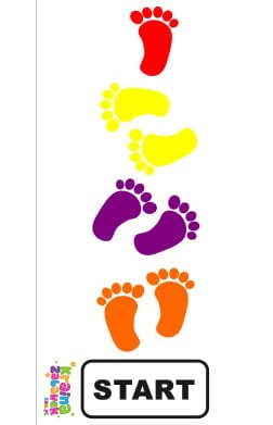 Gra Animacyjna Mata Skaczące Stópki 50 x 200cm